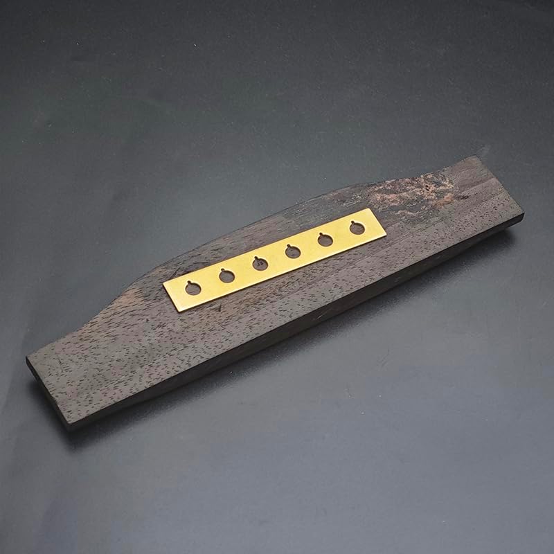 MAXCHEER 2pcs Brass Shim for Hole of Acoustic Bridge Pin Repairing with 4.5mm Hole Gasket String Spacing 54/55.5mm Luthier Tool (Brass) - Image 3